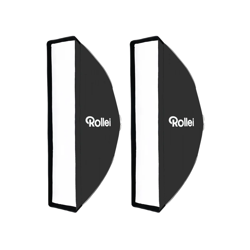 Bundle 2x Softbox Streifen | Schnellverschluss, Aufklapp-System & Gitter