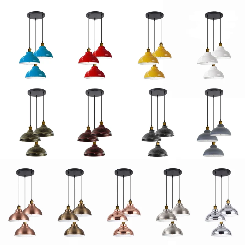 3-flammige Cluster Pendelleuchte – Vintage Hängelampe Esstisch | Ø29cm | E27 ~4138